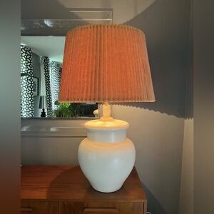 Oversized mid century modern Ginger Jar ceramic table lamp MCM